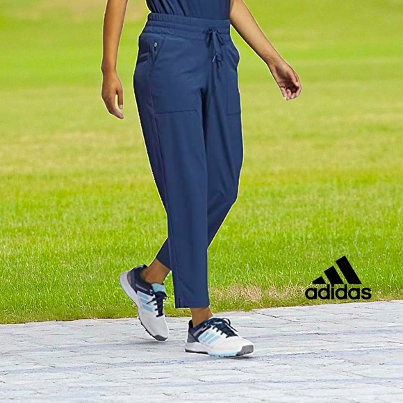 NWOT, Adidas, Go-To Commuter Primegreen Golf Pants for Women, XL, Navy 🏌️♀️ - Picture 1 of 11